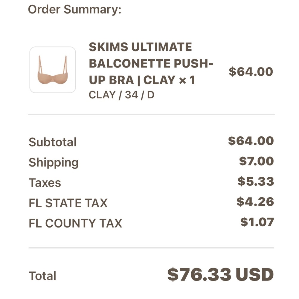 SKIMS Ultimate Balconette Push-Up Bra - Clay
